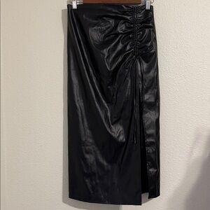 Cider Faux Leather Skirt